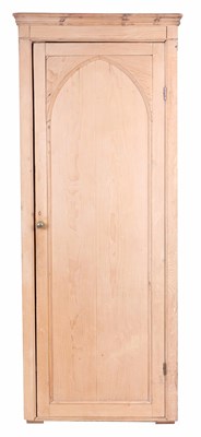 Lot 882 - A LATE 19TH CENTURY PINE HALL CUPBOARD with...