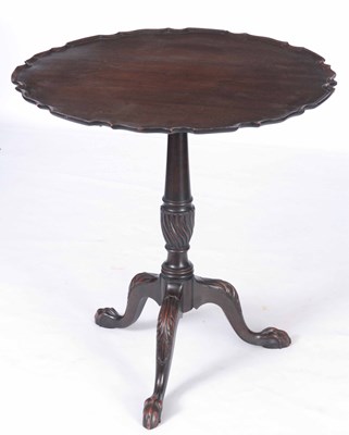 Lot 1026 - A LATE 19TH CENTURY MAHOGANY PIE CRUST TOP...