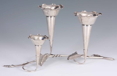 Lot 107 - AN UNUSUAL CHINESE SILVER EPERGNE formed as an...