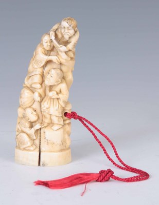 Lot 159 - A 19TH CENTURY JAPANESE MARINE IVORY OKIMONO...