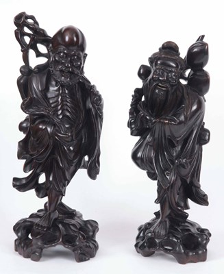 Lot 171 - A MATCHED PAIR OF 19thCENTURY WELL CARVED...