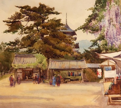 Lot 284 - A 19th Century WATERCOLOUR
 Oriental scene...