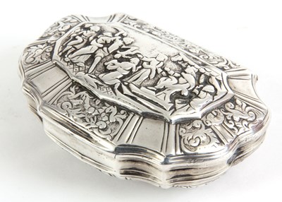 Lot 191 - AN 18th/19th CENTURY CONTINENTAL SILVER PILL...