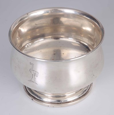 Lot 240 - AN EARLY 20th CENTURY SILVER FOOTED BOWL with...