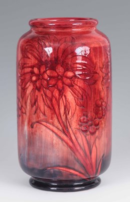 Lot 27 - A WILLIAM MOORCROFT FLAMBE GLAZE CORNFLOWER...