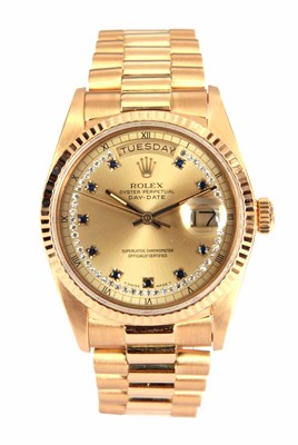 Lot 303 - A RARE GENTLEMAN'S 18CT YELLOW GOLD ROLEX...