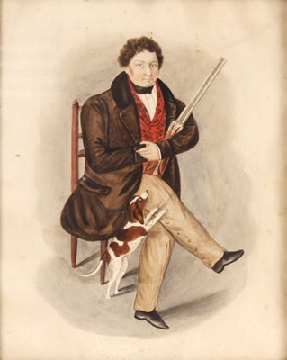 Lot 258 - EARLY 19TH CENTURY WATERCOLOUR 

Seated...