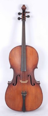 Lot 351 - A 19TH CENTURY FRENCH CELLO bearing a label...