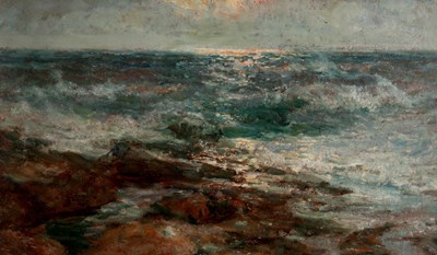 Lot 330 - ATTRIBUTED TO JOHN F SLATER 1857-1937 – OIL ON...