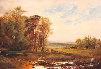 Lot 383 - EDWARD HARGITT, SCOTTISH. 1835 - 1895. OIL ON...