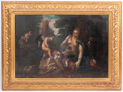 Lot 395 - A 19TH CENTURY OIL ON CANVAS DEPICTING THE...