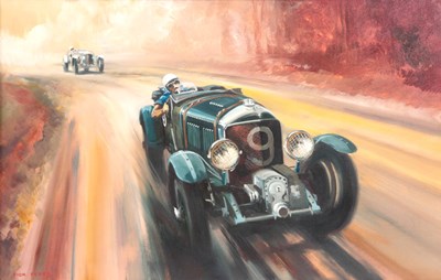 Lot 415 - DION PEARS, 1929-1985. OIL ON CANVAS. Le Mans...