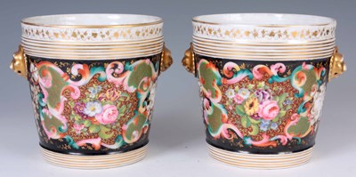 Lot 42 - A PAIR OF 19TH CENTURY PARIS PORCELAIN ICE...