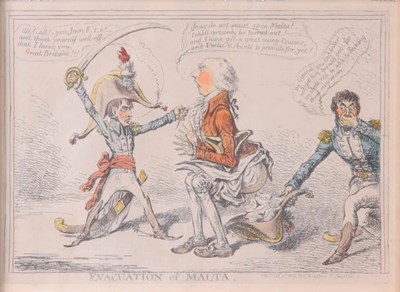 Lot 426 - A 19th CENTURY POLITICAL CARICATURE BY JAMES...