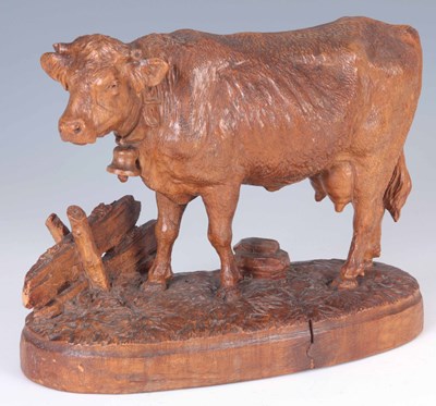 Lot 472 - A LATE 19th CENTURY SWISS BLACK FOREST CARVED...