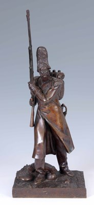 Lot 532 - A LATE 19th CENTURY FRENCH PATINATED BRONZE...