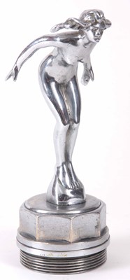 Lot 568 - A 1930's CHROME PLATED CAR MASCOT modelled as...