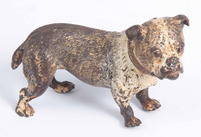 Lot 594 - A MID 19TH CENTURY COLD PAINTED BRONZE...