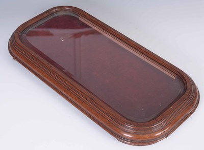 Lot 623 - A 19th CENTURY MOULDED OAK FRAMED DISPLAY CASE...