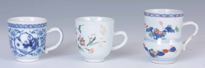 Lot 65 - THREE 18TH CENTURY CHINESE PORCELAIN CUPS one...