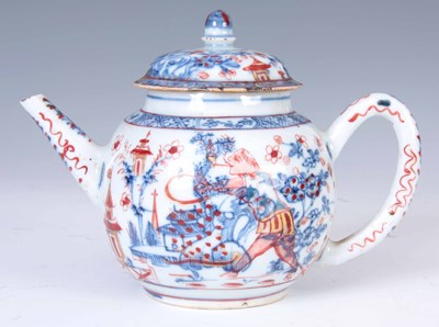 Lot 67 - AN 18TH CENTURY CHINESE PORCELAIN TEAPOT...