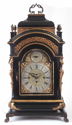 Lot 677 - RICHARD VICK, LONDON. A GEORGE II EBONISED...