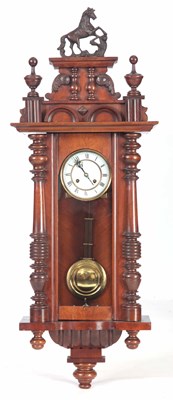 Lot 703 - A LATE 19th CENTURY GERMAN WALNUT VIENNA STYLE...