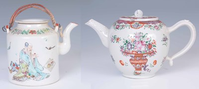 Lot 71 - TWO CHINESE TEAPOTS one 18th century famille...