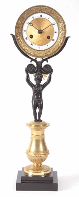 Lot 787 - AN EARLY 19th CENTURY FRENCH BRONZE AND ORMOLU...