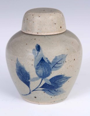 Lot 79 - AN UNUSUAL MINIATURE CELADON GINGER JAR AND...