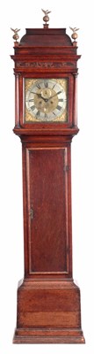 Lot 818 - JOSEPH LUM LONDON
AN 18TH CENTURY OAK 8 DAY...