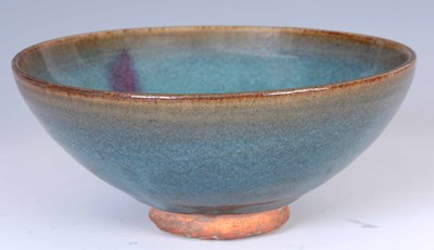Lot 82 - A CHINESE YUNYAO BOWL with a speckled...