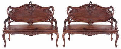 Lot 863 - A PAIR OF FRENCH HEPPLEWHITE STYLE 19TH...