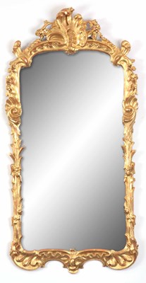 Lot 898 - AN EARLY GEORGE III CARVED GILT GESSO HANGING...