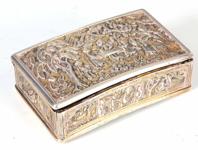 Lot 97 - AN 18TH CENTURY CHINESE CANTONESE STYLE SILVER...