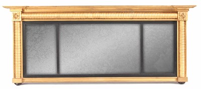 Lot 993 - A LATE REGENCY GILT RECTANGULAR GILT...