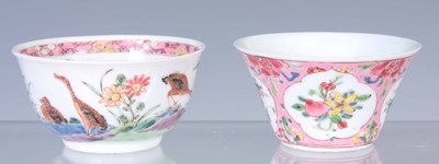 Lot 64 - TWO 18TH CENTURY CHINESE TEA BOWLS one...