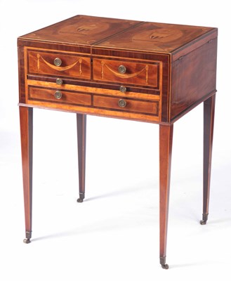 Lot 874 - A GEORGE III SHERATON GENTLEMAN'S MAHOGANY...