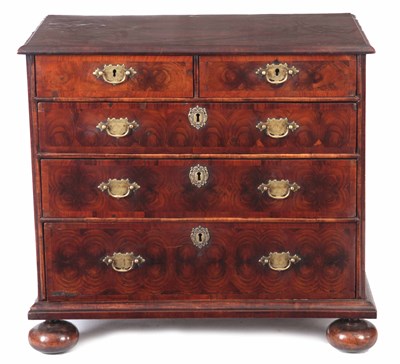 Lot 948 - A WILLIAM AND MARY OLIVE WOOD OYSTER VENEERED...