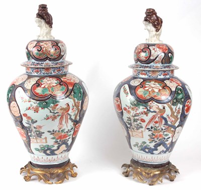 Lot 55 - A LARGE PAIR OF LATE 17th CENTURY JAPANESE...