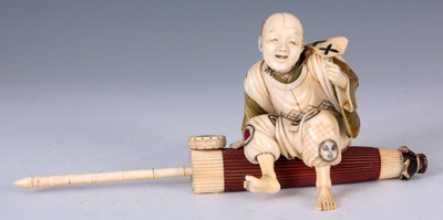 Lot 158 - A FINELY CARVED 19TH CENTURY JAPANESE...