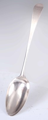 Lot 198 - A GEORGE III SILVER PATTERN TABLESPOON by...