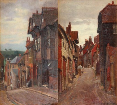 Lot 387 - BROOK HARRISON 1860 - 1930
 OILS ON BOARD
 A...