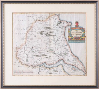 Lot 430 - A LATE 19TH CENTURY MAP OF THE EAST RIDING OF...