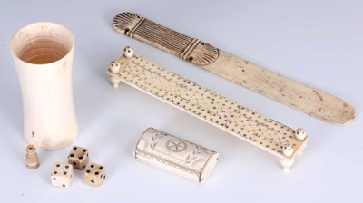 Lot 490 - A SELECTION OF 19th CENTURY BONE PRISONER OF...