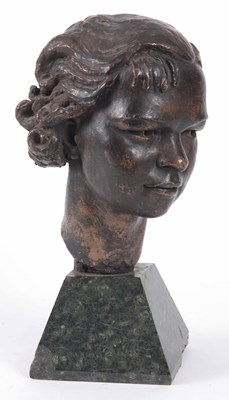 Lot 513 - AFTER JACOB EPSTEIN 1880-1959 A BRONZED...