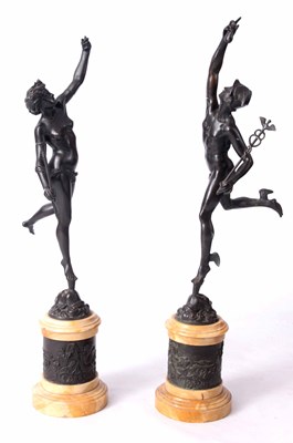 Lot 533 - A LARGE PAIR OF FRENCH 19th CENTURY BRONZE...