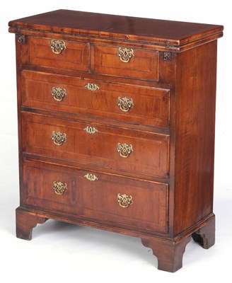 Lot 919 - AN EARLY 18thCENTURY AND LATER WALNUT...