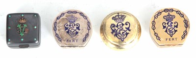 Lot 192 - A SELECTION OF THREE ITALIAN SILVER AND ENAMEL...