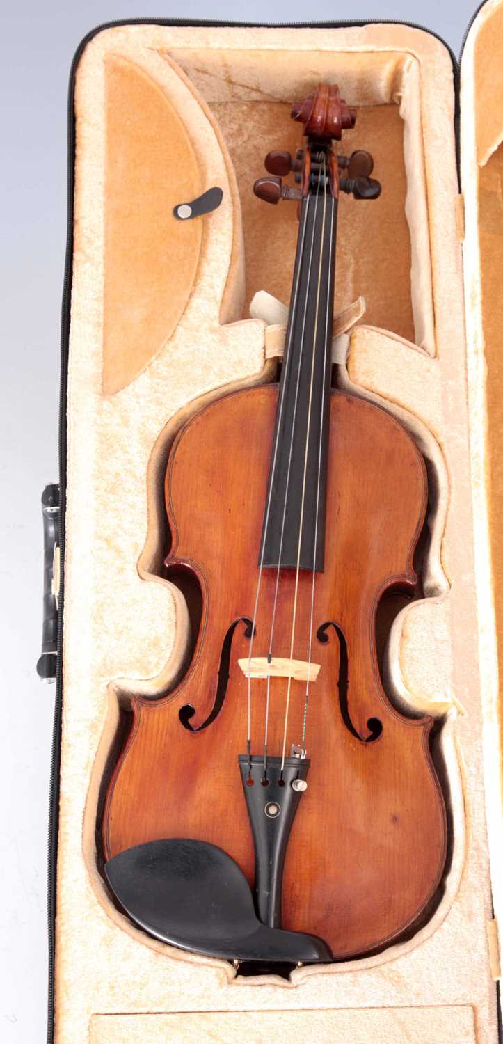 Lot 358 - AN ANTIQUE VIOLIN labelled 'Joseph Galliano...